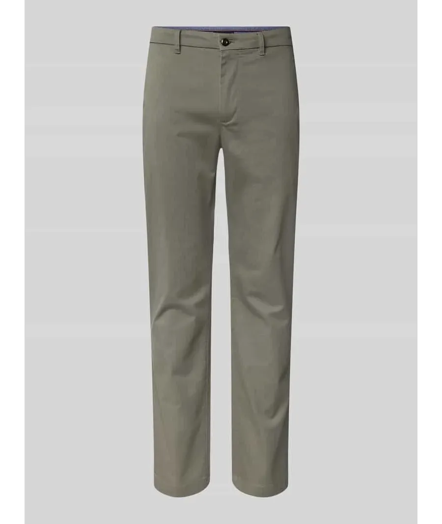 obrazek 1 Chinosy z prostą nogawką i fakturowanym wzorem model ‘DENTON’