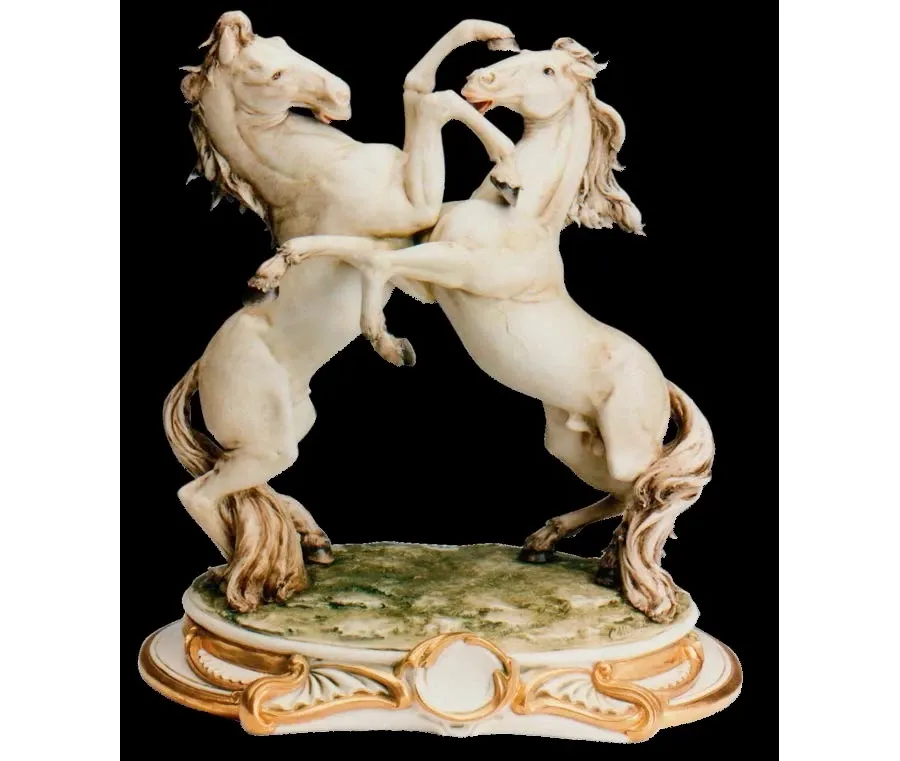 obrazek 1 Para koni  - włoska porcelana