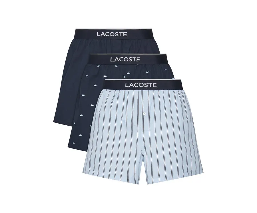 obrazek 1 Lacoste Komplet 3 par bokserek 7H1283 Granatowy
