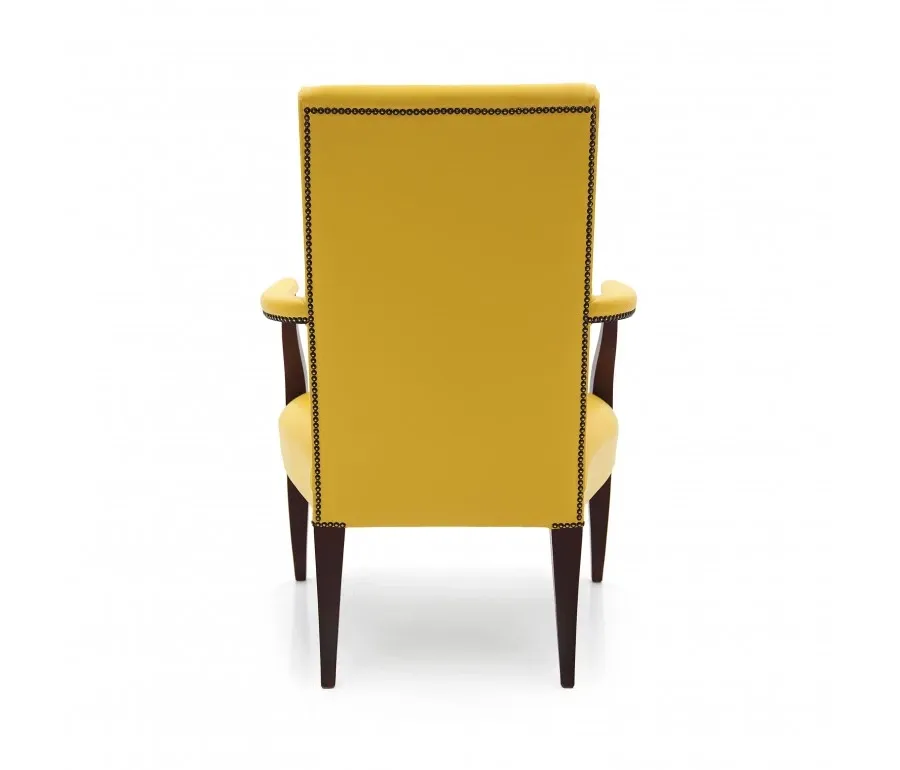 obrazek 3 Żółty ekskluzywny fotel w stylu art deco - Sevensedie