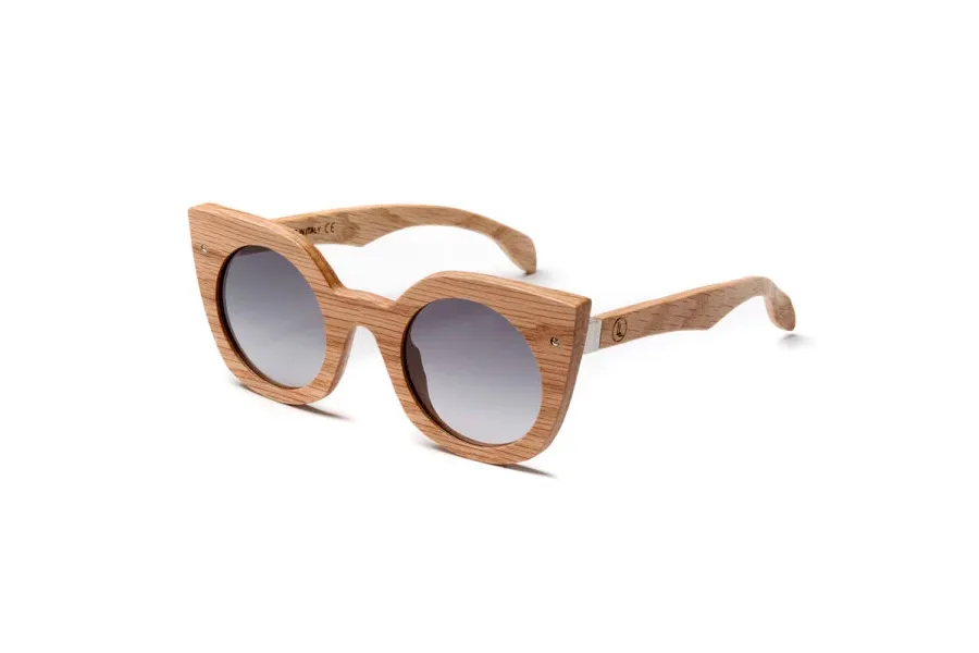 obrazek 2 Drewniane, dębowe okulary dla eleganckiej kobiety - Legno Light