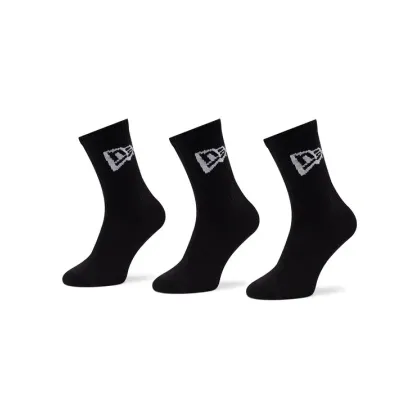Zdjęcie New Era Zestaw 3 par wysokich skarpet unisex Flag Crew 13113643 Czarny