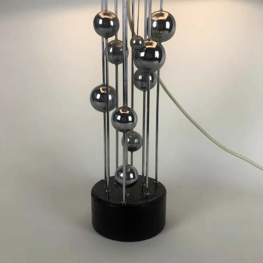 obrazek 3 Lampa stołowa z włoskiej chromowanej stali autorstwa Banci Giovanni, lata 80