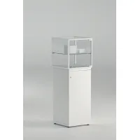 Zdjęcie Ekskluzywna gablota z białymi profilami aluminiowymi
