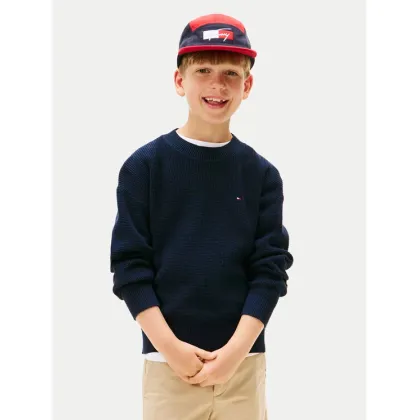 Zdjęcie Tommy Hilfiger Sweter KB0KB09756 Granatowy Regular Fit