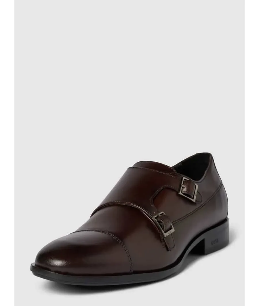 obrazek 1 Buty skórzane z paskiem monk strap model ‘Colby’