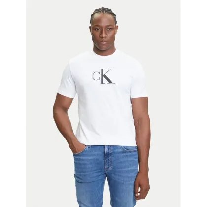 Zdjęcie Calvin Klein Jeans T-Shirt Center Monogram LV04RC857G Biały Regular Fit