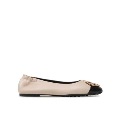 Zdjęcie Tory Burch Baleriny Claire Cap Toe 148336 Beżowy