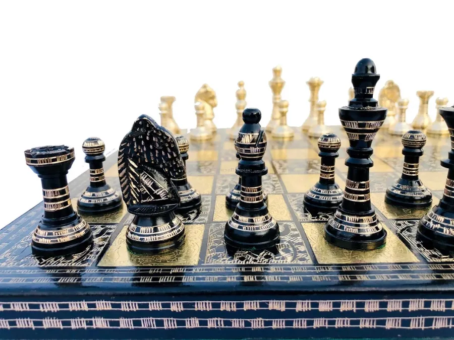 obrazek 5 Prestiżowa kolekcja mosiężnych szachów Imperium Mogołów - The Chess Empire