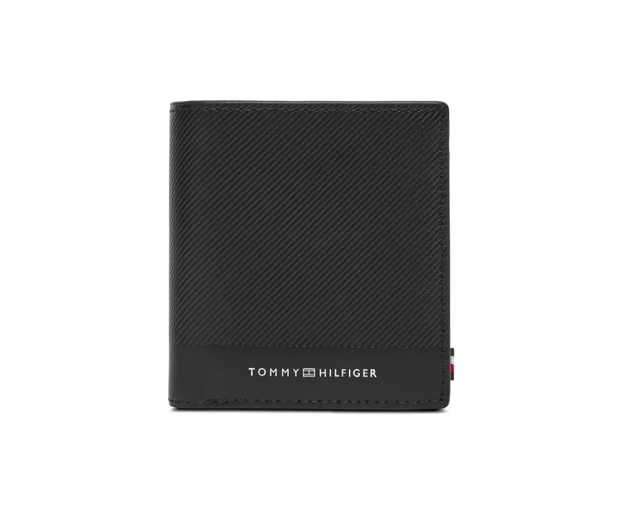 obrazek 1 Tommy Hilfiger Duży Portfel Męski Th Foundation Trifold AM0AM13510 Czarny