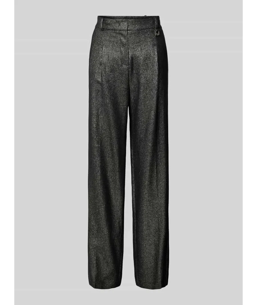 obrazek 1 Spodnie z efektem metalicznym i szeroką nogawką