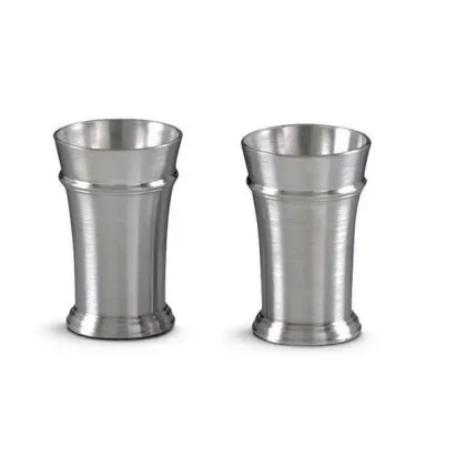 Zdjęcie Dwa cynowe kieliszki do wódki z opcją grawerowania