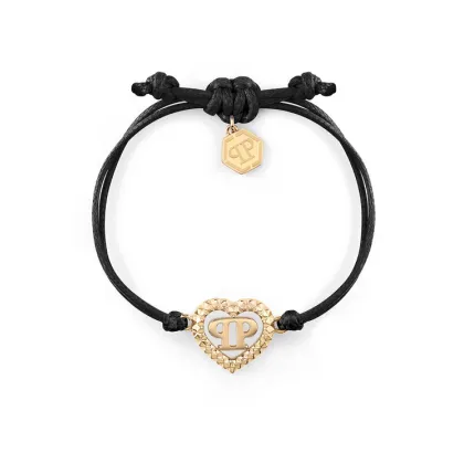 Zdjęcie PHILIPP PLEIN Bransoletka Plein Rocked Heart PJZEA09BU Czarny