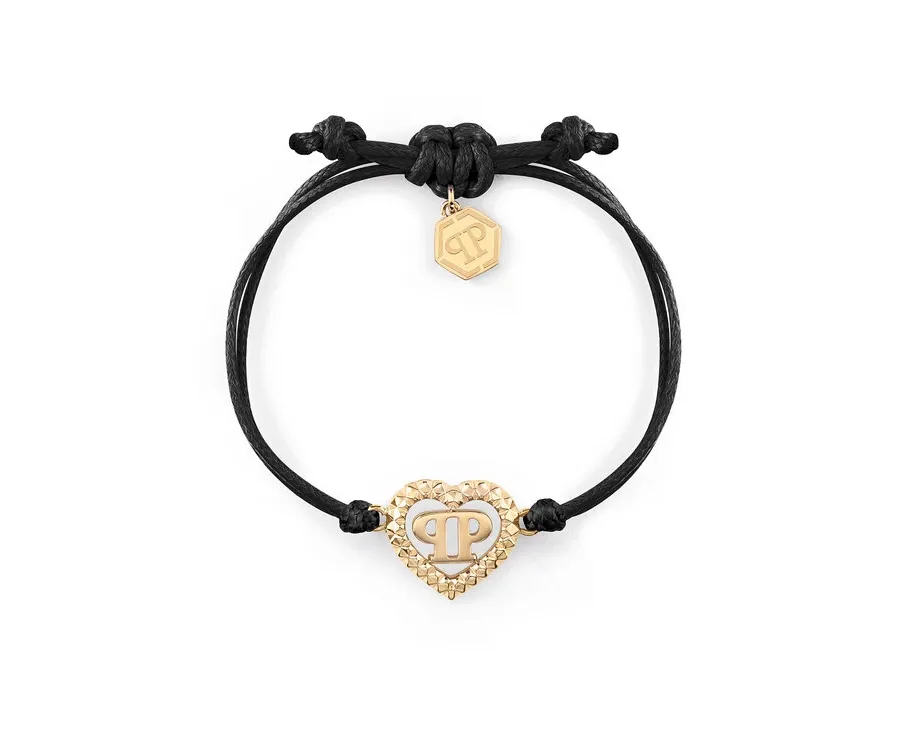 obrazek 1 PHILIPP PLEIN Bransoletka Plein Rocked Heart PJZEA09BU Czarny