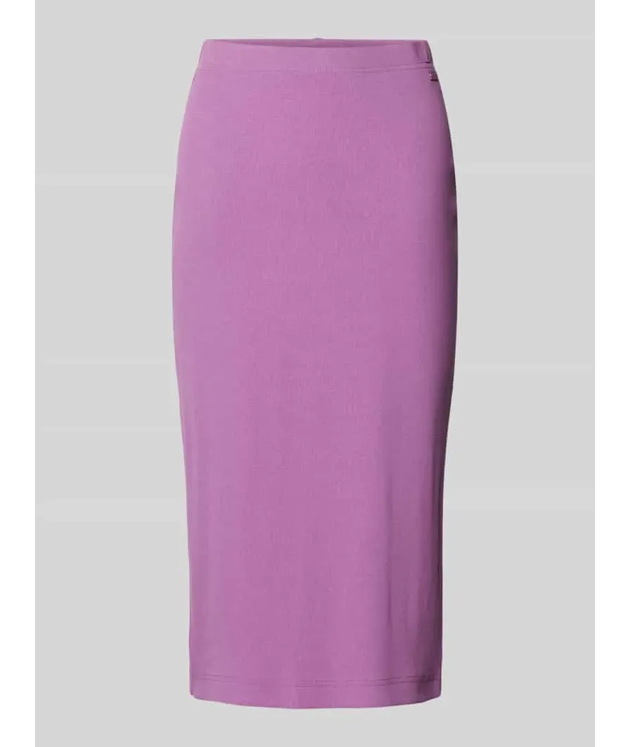 obrazek 1 Spódnica midi z drobnym prążkowaniem