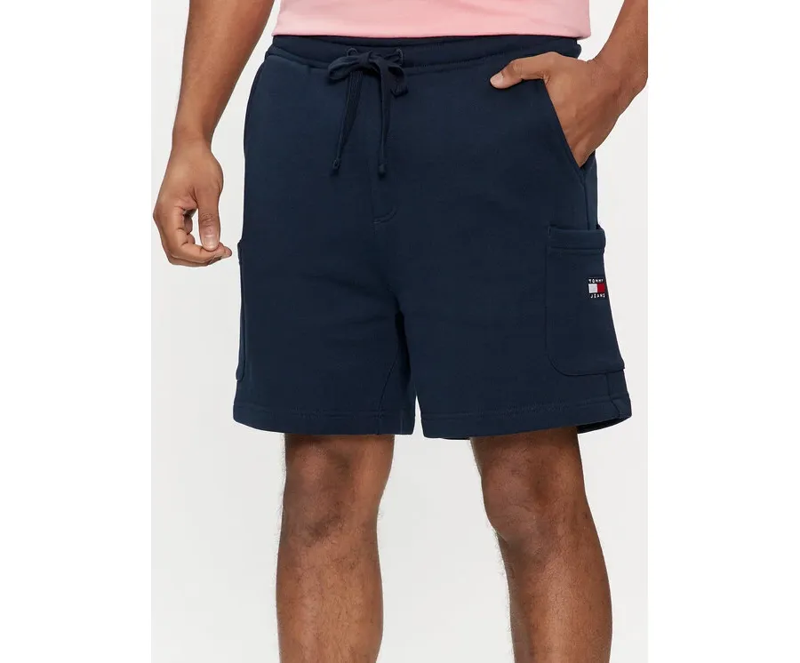 obrazek 1 Tommy Jeans Szorty sportowe Badge DM0DM18479 Granatowy Regular Fit