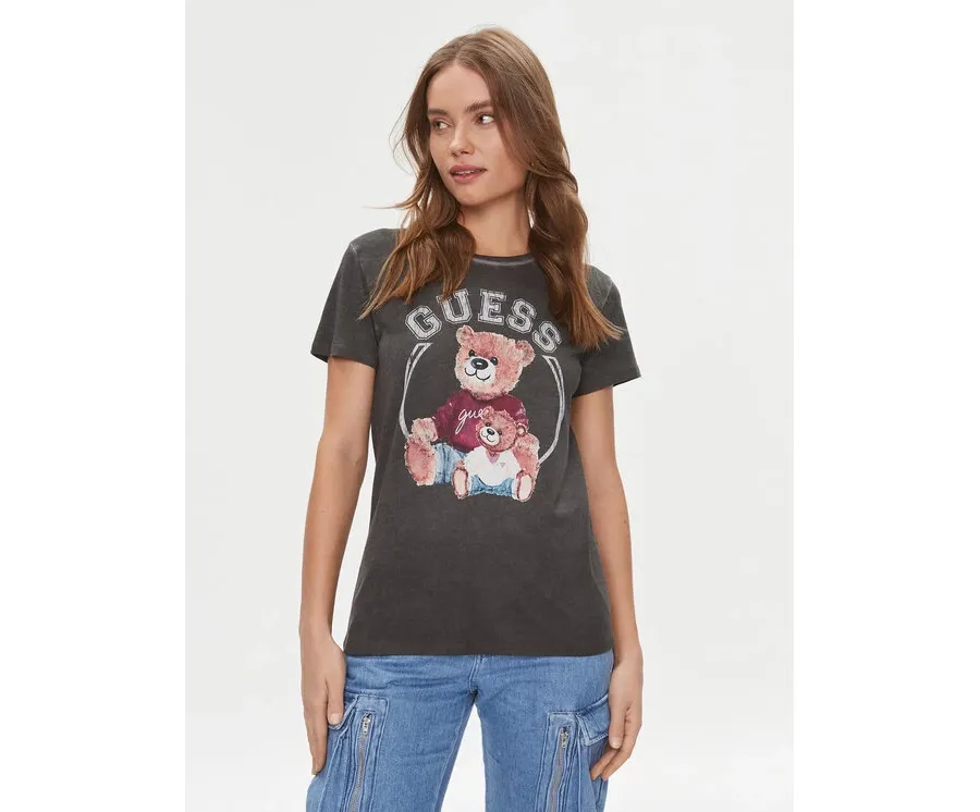 obrazek 1 Guess T-Shirt W4RI86 K9SN1 Czarny Regular Fit