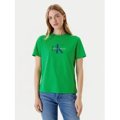 Zdjęcie Calvin Klein Jeans T-Shirt Hero Classic LV047B865G Zielony Regular Fit