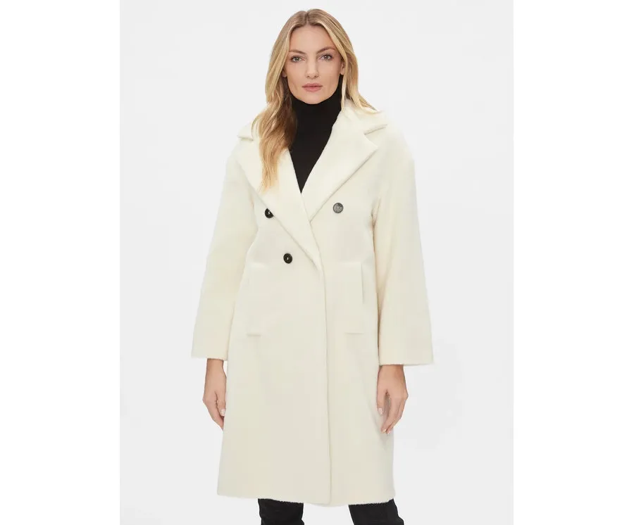 obrazek 1 Marella Płaszcz wełniany Caprile 2330161236200 Écru Regular Fit