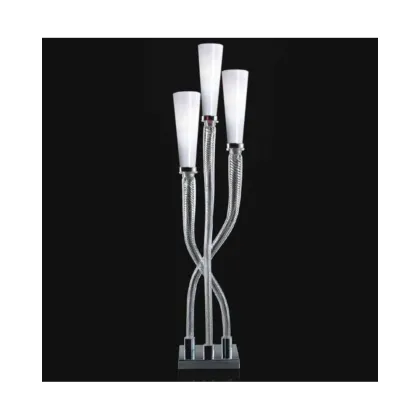 Zdjęcie Włoska lampa stojąca Tripode ze szkła murano do salonu