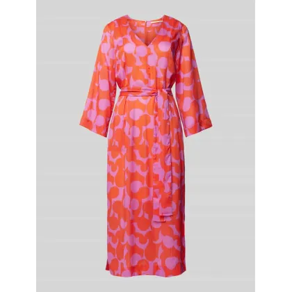 Zdjęcie Sukienka midi z wiązanym paskiem