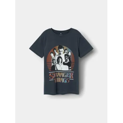 Zdjęcie NAME IT T-Shirt STRANGER THINGS 13227698 Granatowy Regular Fit