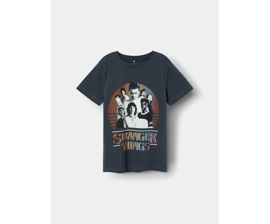 obrazek 1 NAME IT T-Shirt STRANGER THINGS 13227698 Granatowy Regular Fit