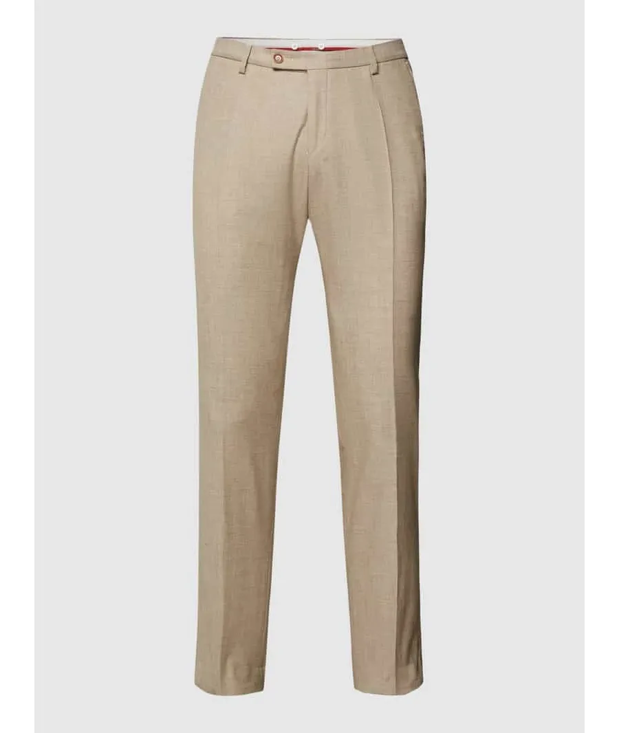 obrazek 1 Spodnie do garnituru o kroju slim fit z efektem melanżowym model ‘Paco’