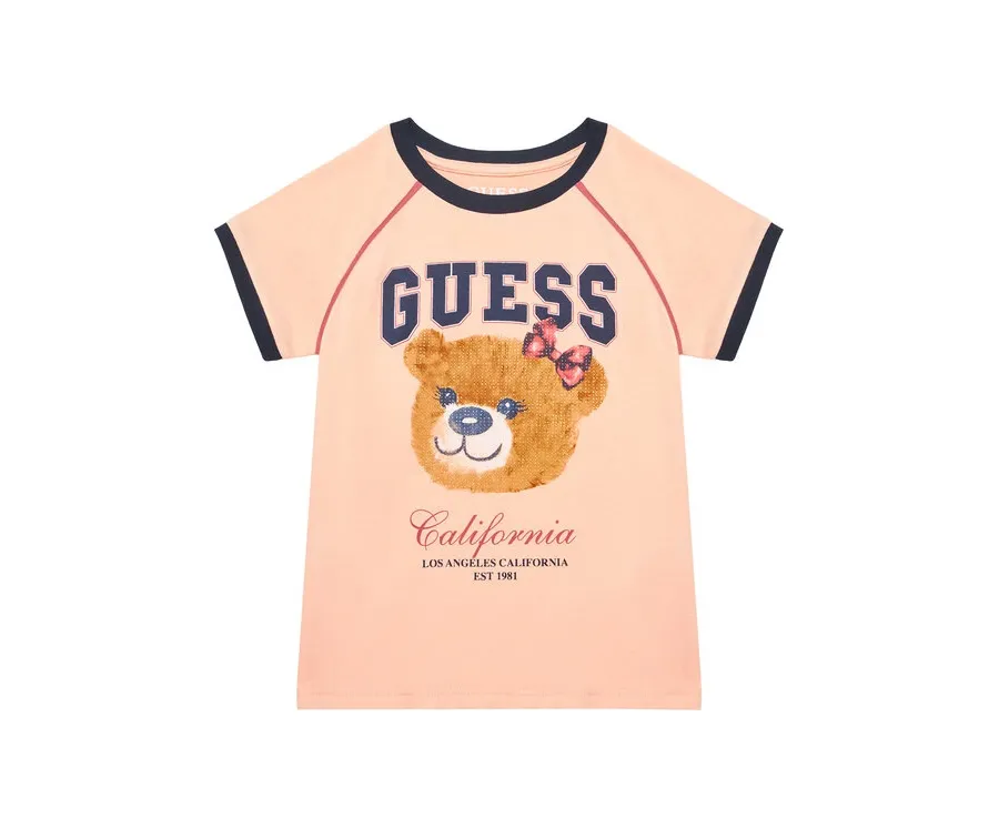 obrazek 1 Guess T-Shirt J5YI21 K8HM4 Koralowy Regular Fit