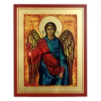 Zdjęcie Niespotykana Ikona Złocona Michał Archanioł 10x13 cm