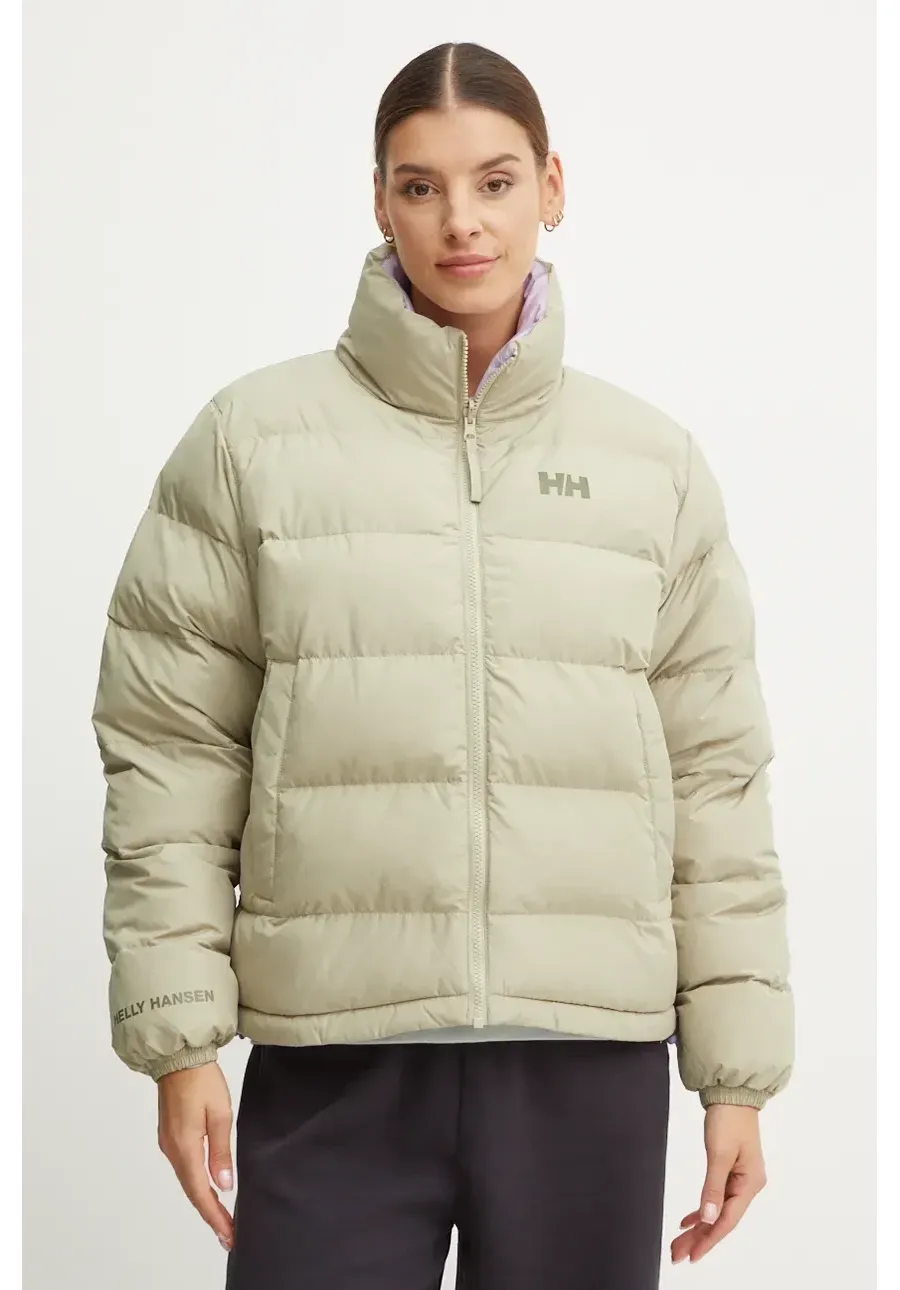 obrazek 1 Helly Hansen kurtka dwustronna damska kolor zielony zimowa oversize