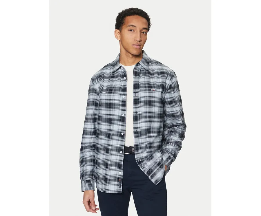 obrazek 1 Tommy Jeans Koszula Check Oxford DM0DM21096 Niebieski Regular Fit