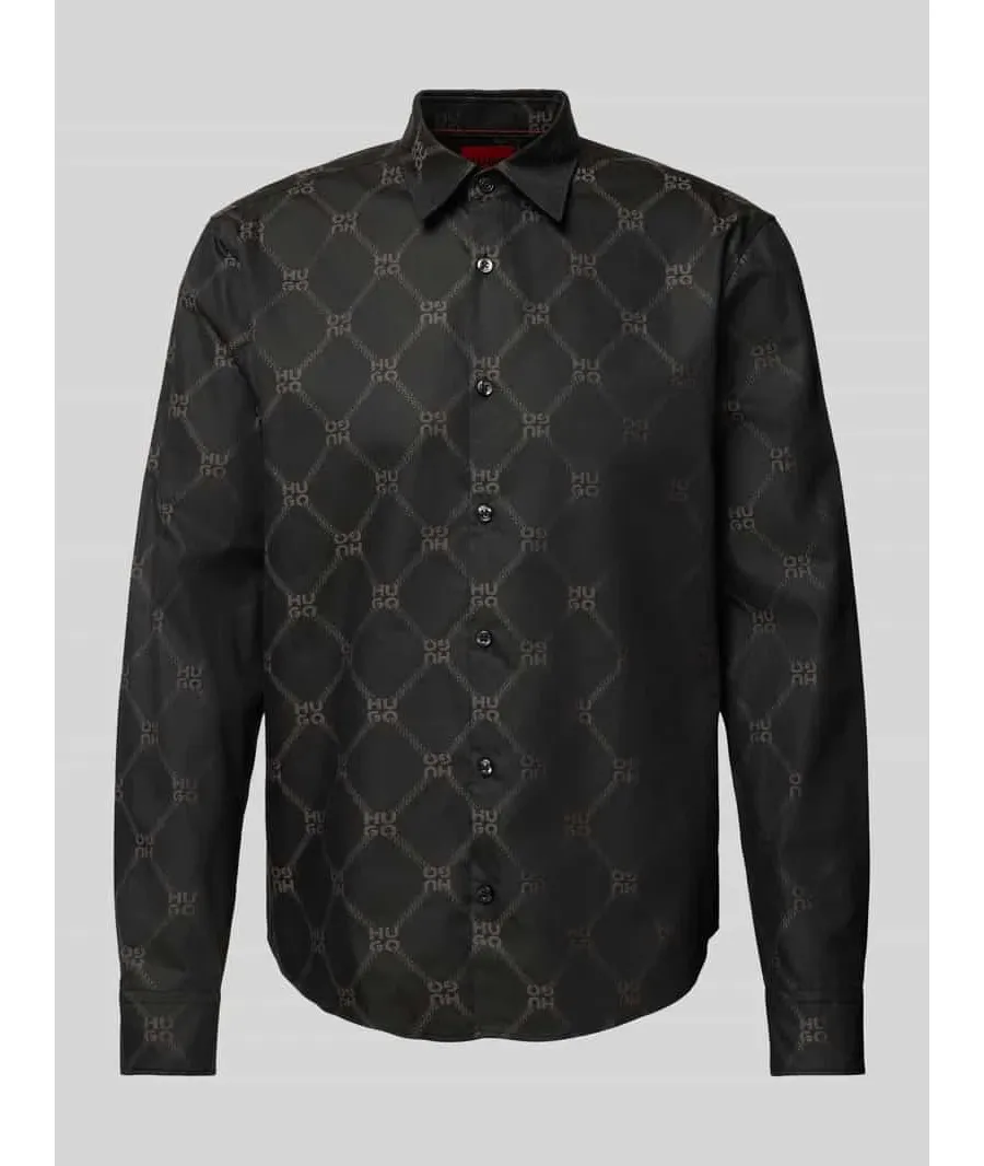 obrazek 1 Hugo Koszula 50527459 Czarny Regular Fit HUGO