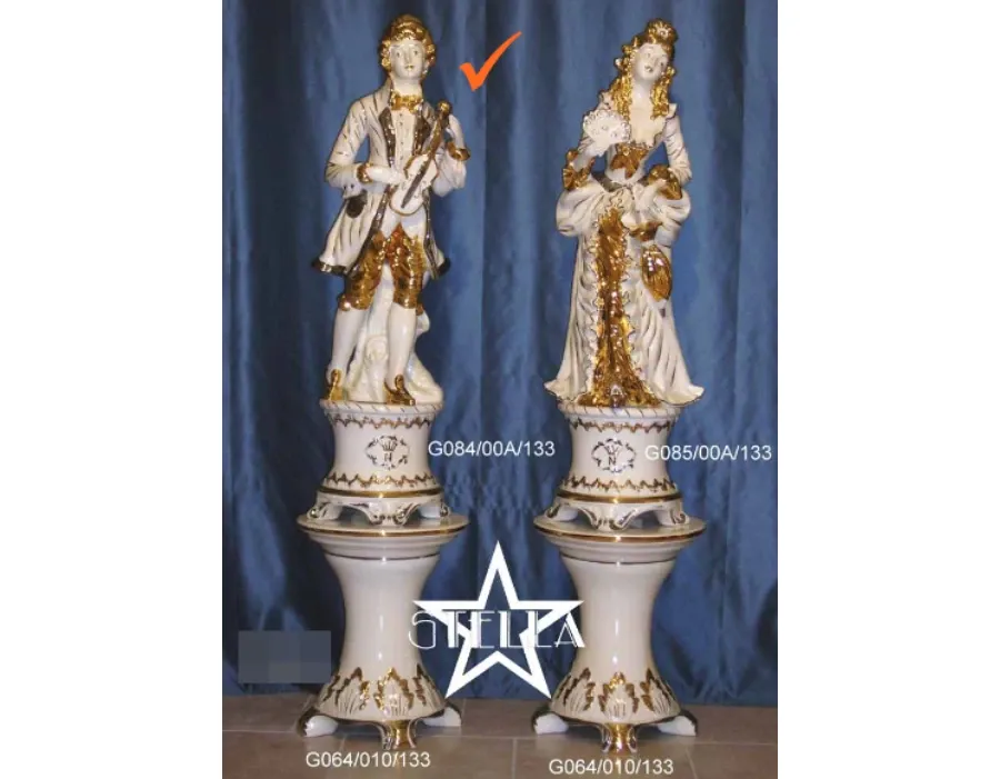 obrazek 1 Znakomita ceramiczna figura mężczyzny ze skrzypcami