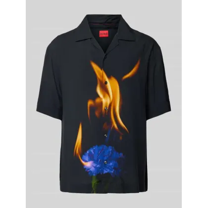 Zdjęcie Koszula casualowa o kroju regular fit z kołnierzykiem model ‘Espino’