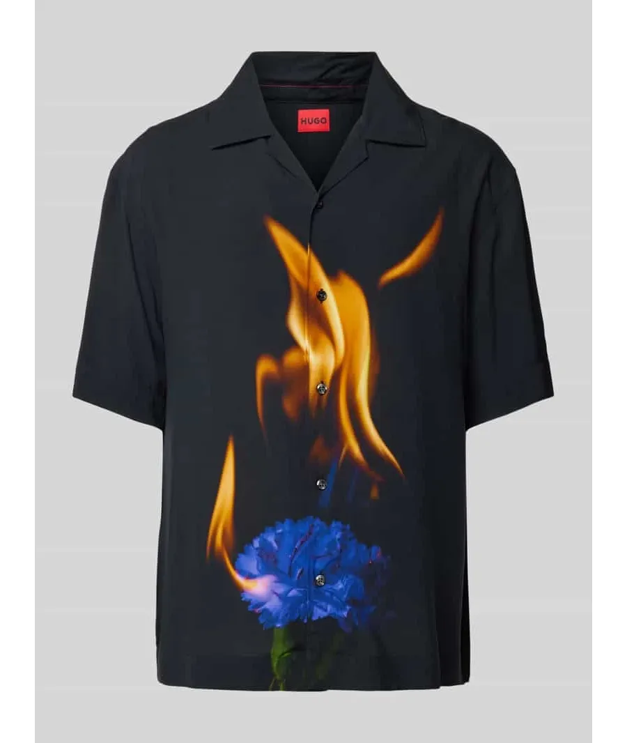 obrazek 1 Koszula casualowa o kroju regular fit z kołnierzykiem model ‘Espino’