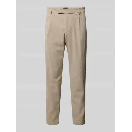 Zdjęcie Spodnie materiałowe z efektem prążkowania model ‘SALTO’