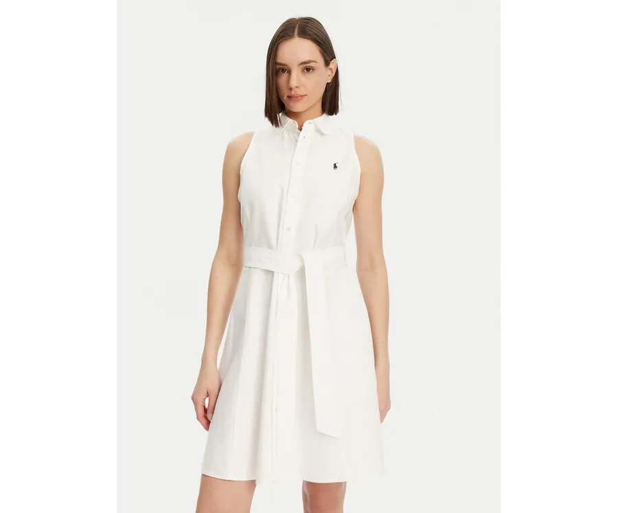 obrazek 1 Polo Ralph Lauren Sukienka koszulowa 211906437001 Biały Regular Fit