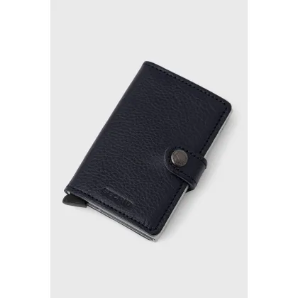 Zdjęcie Secrid Portfel skórzany damski kolor granatowy MVG.NAVY.SILVER-Navy.Silve