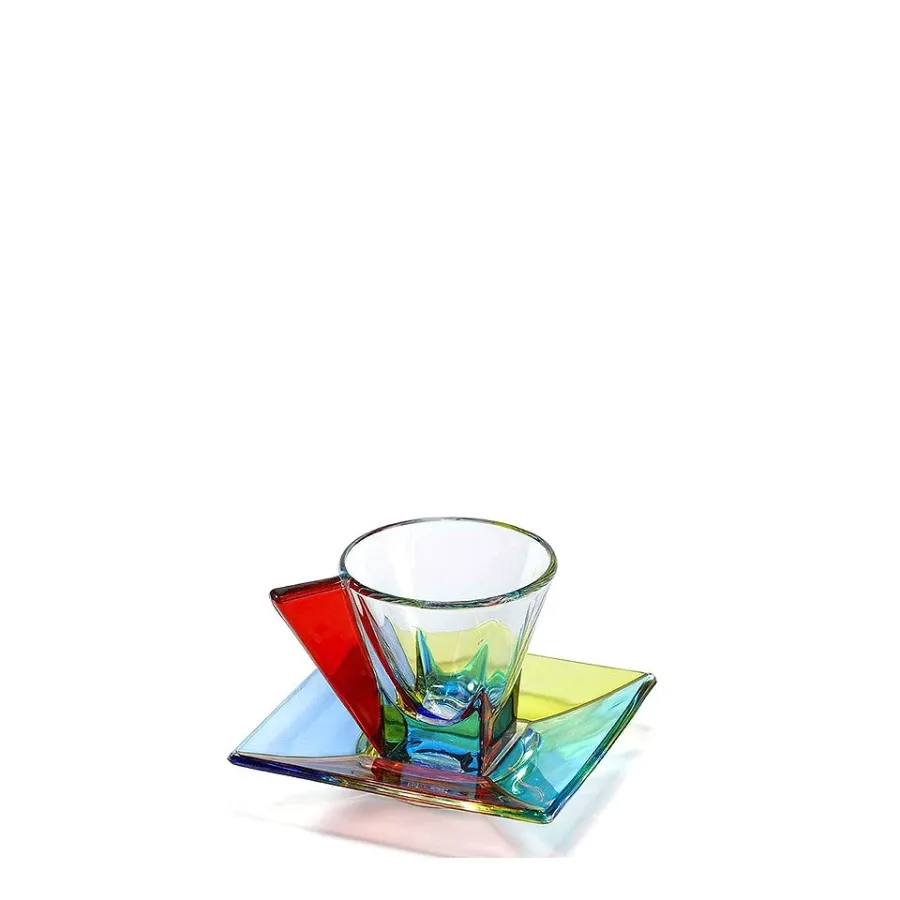 obrazek 1 Oryginalnt komplet 6 filiżanek ze spodkiem z Włoch (60 ml)