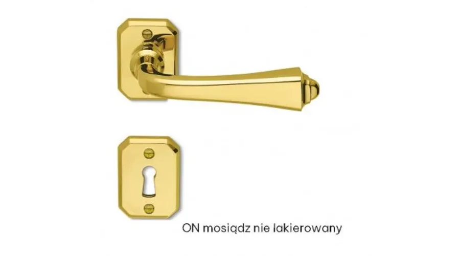 obrazek 2 Antyczna klamka drzwiowa Bellagio z mosiądzu