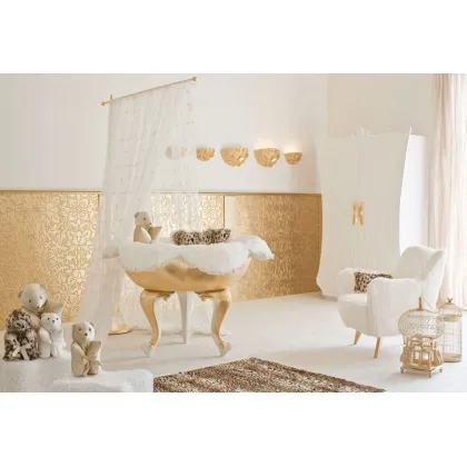 Zdjęcie Piękna złota kołyska dla niemowląt - Halley