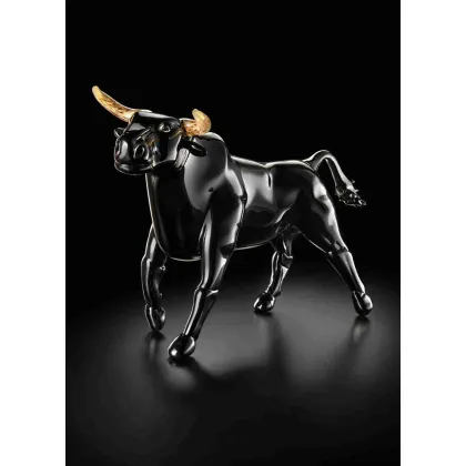 Zdjęcie Szykowna figura byka ze szkła Murano