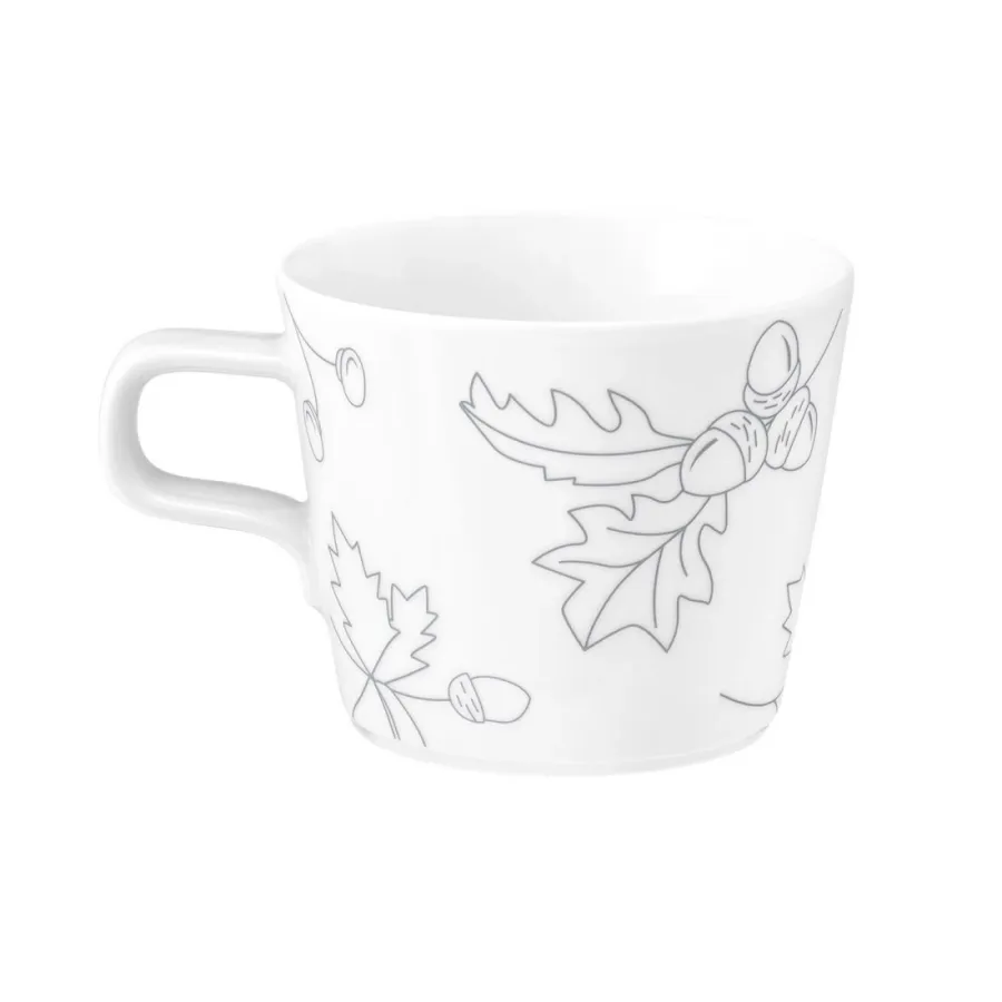 obrazek 2 Porcelanowa filiżanka do cappuccino lub herbaty zdobiona nowoczesnym wzorem - Seltmann Weiden