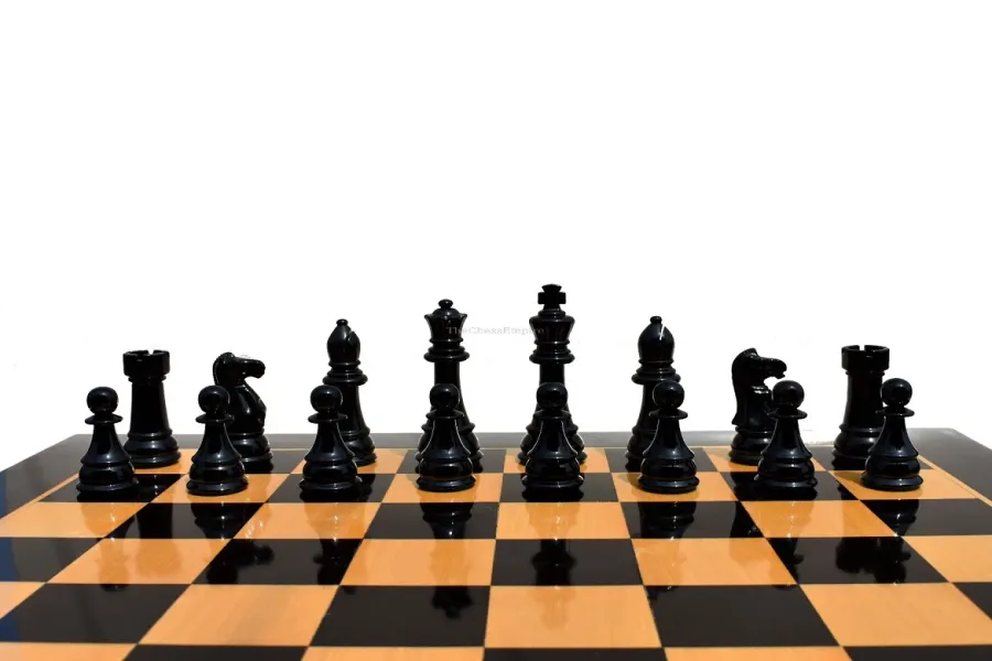 obrazek 5 Czarno-białe lakierowane pionki do gry w szachy - The Chess Empire