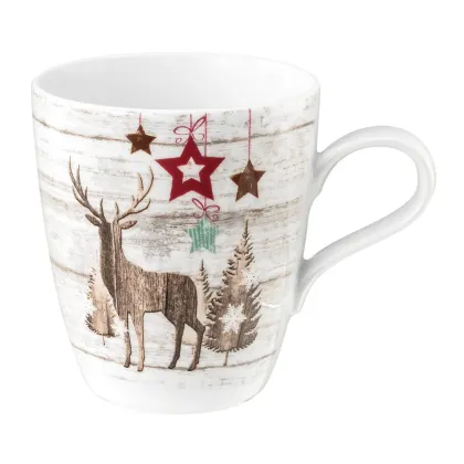Picture Porcelain mug decorated with a Christmas pattern - Seltmann Weiden