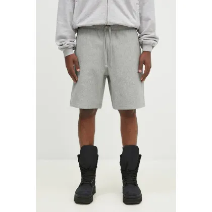 Zdjęcie Carhartt WIP szorty American Script Sweat Short męskie kolor szary I031685-NATURAL
