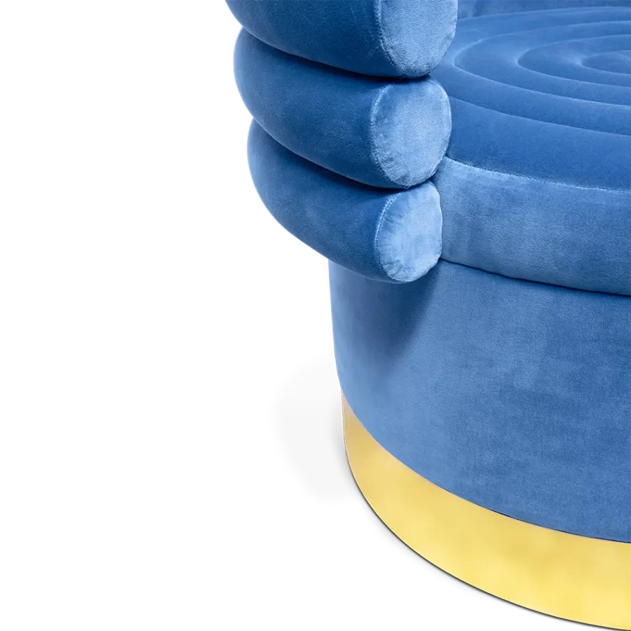 obrazek 7 Nesbitt armchair - niebieski fotel