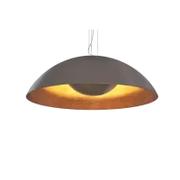 Zdjęcie Piękna lampa wisząca w jasnozłotym kolorze - Karpa