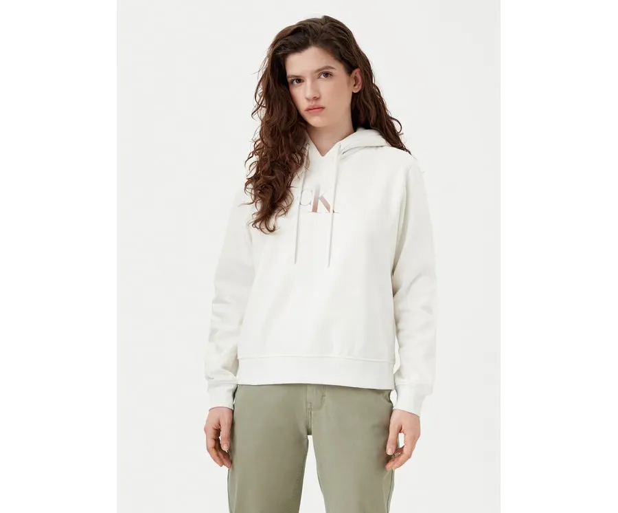 obrazek 1 Calvin Klein Jeans Bluza Gradient J20J224721 Biały Regular Fit